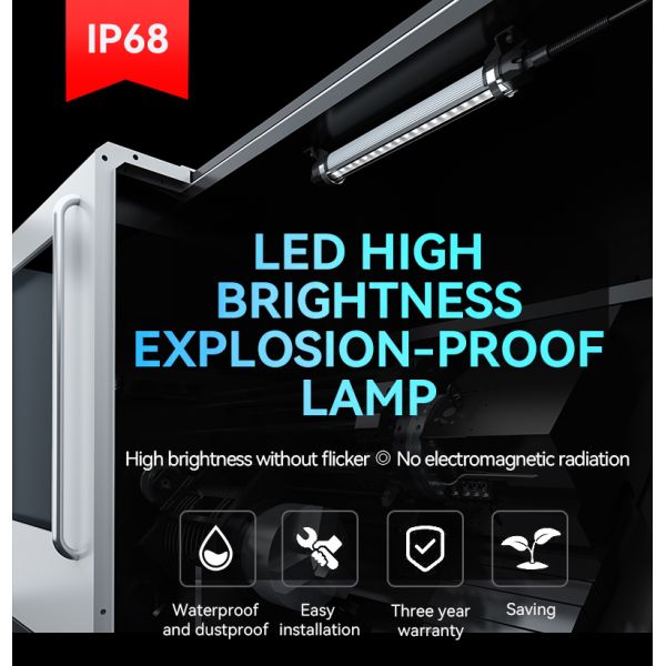 Lampes de travail pour machines-outils à LED personnalisées, flexibles et antidéflagrantes
