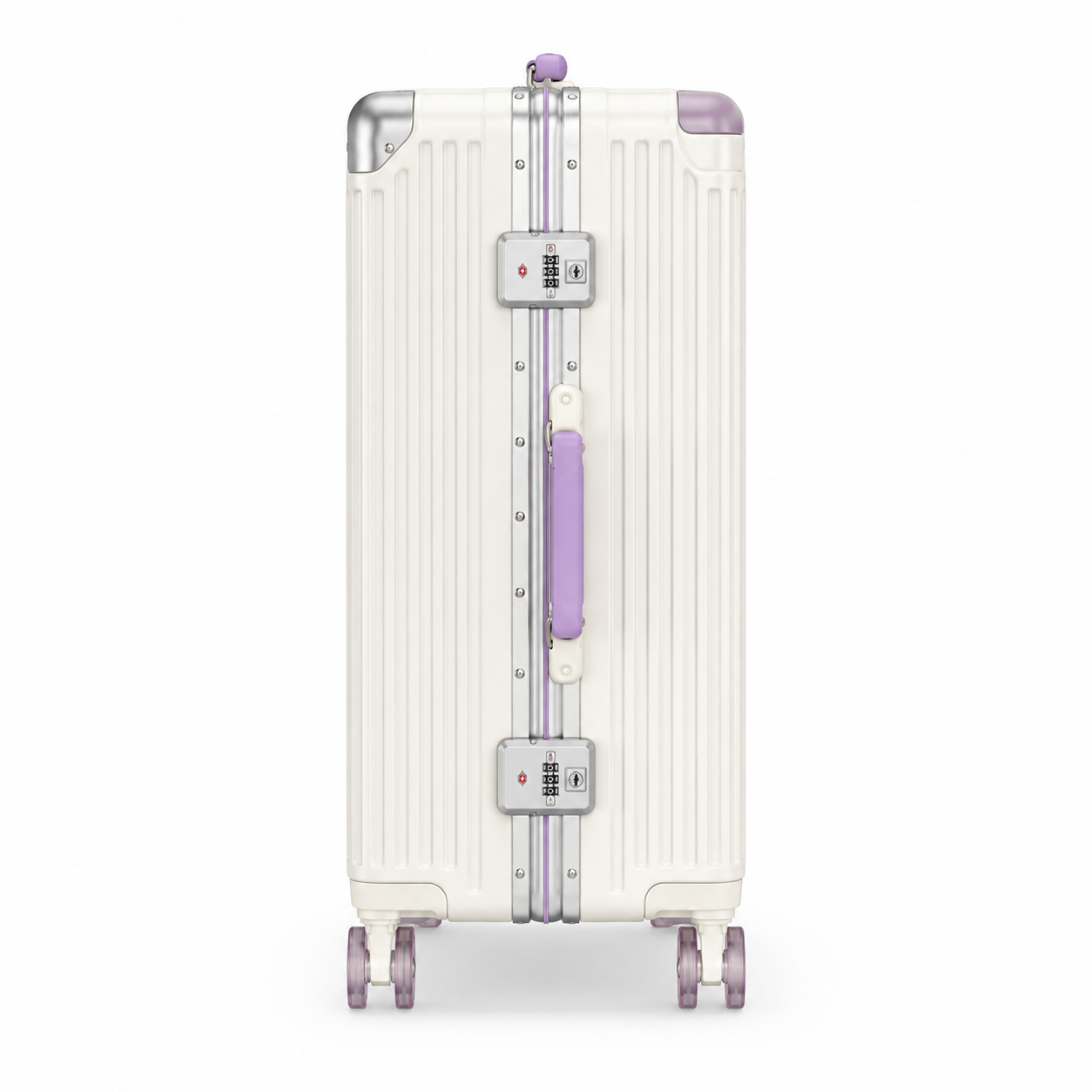 5-Wheel Wide-Handle Crystal Spinner Suitcase