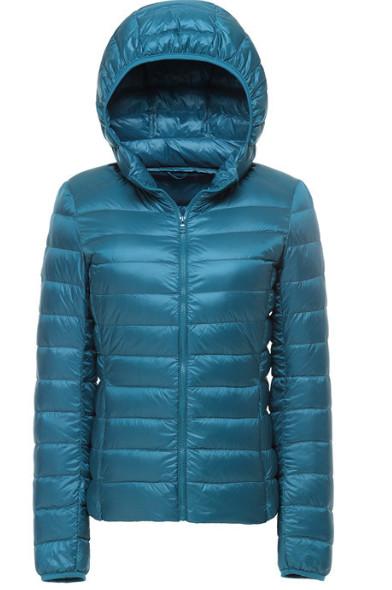 Custom high quality stand collar ultralight foldable 90% duck down women jacket