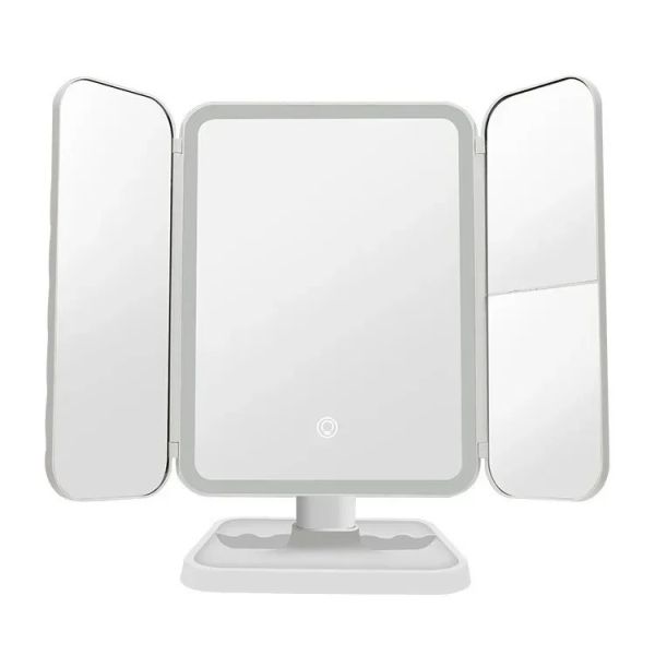 Smart Makeup Mirror Trifold Makeup Mirror LED Lights(WH-MR-93)