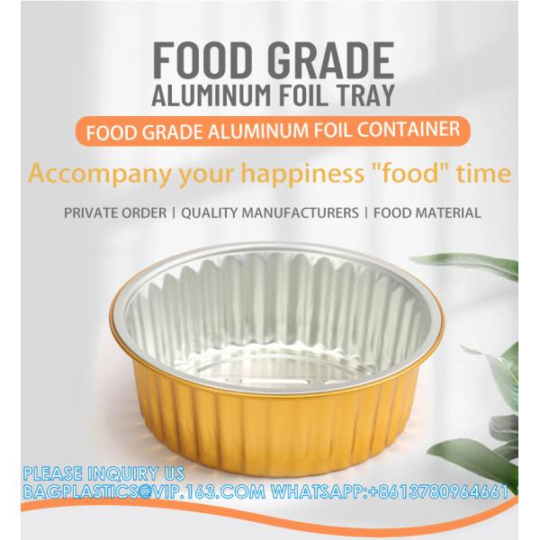1050ml/220mm Length, Sturdy Aluminum Foil Pans With Lids For Cooking, Baking, Reheating, Freezer, Oven, Recyclable