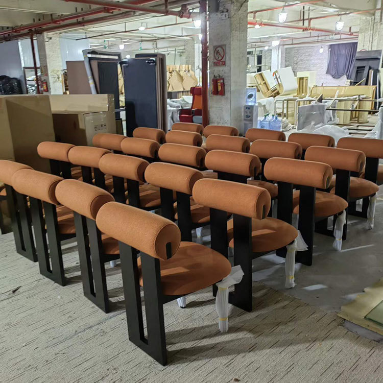 Southeast Asian Style Customizable Dining Chairs with High-density Foam for Restaurants and Cafes
