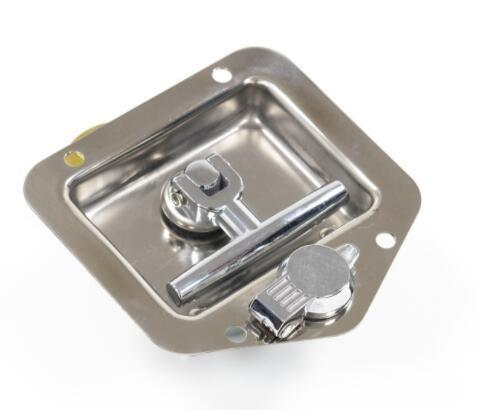 Textured Black Spraying T Handle Flush Latch Zinc Alloy