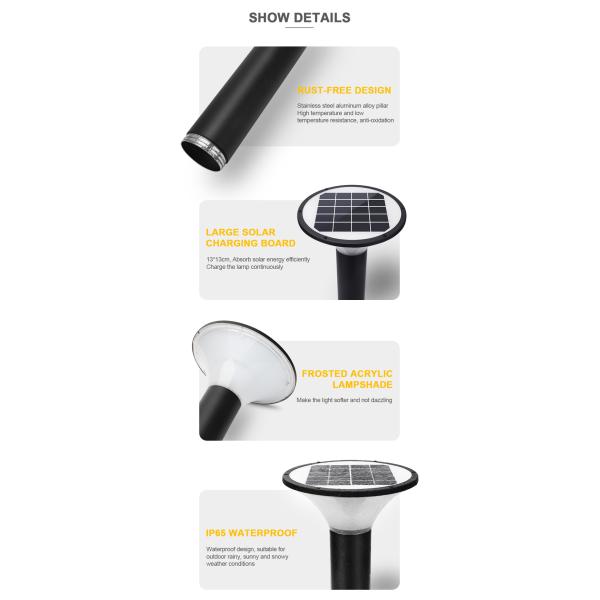 Горячая продавая IP65 на открытом воздухе высокая яркость 120lm/W привела свет сада регулируемой цветовой температуры 5W 7W солнечный