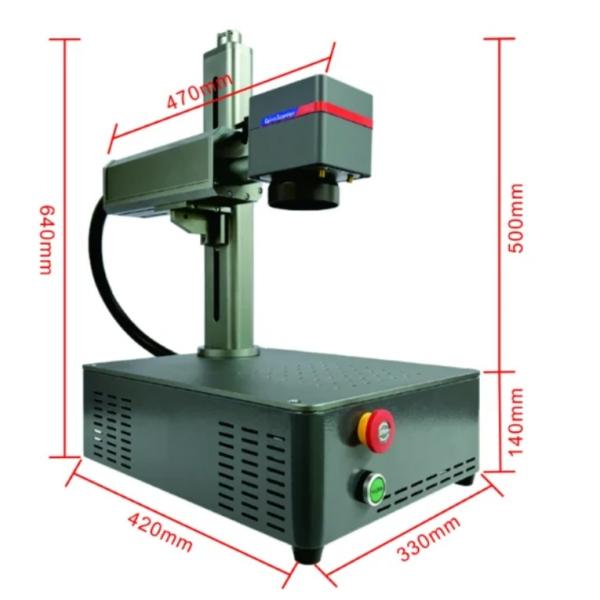 20w 30w 50w Fiber Laser Marking Machine Portable Ring Jewelry Engraving Machine
