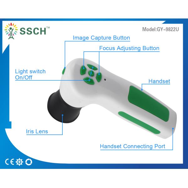 Handheld 12 MP Iriscope USB Iridology Camera For Professional Ophthalmology , CE