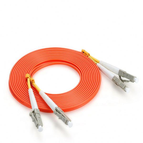Red Cable LC 3.0mm 3M Duplex Om1 Fiber Optic Patch Cords