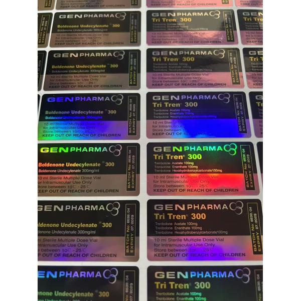 Tren Tri 300 Medication Label Stickers 10ml Vial Labels Customized