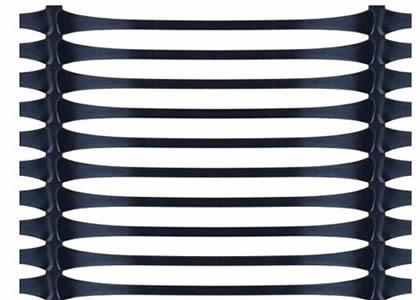 Reinforced Walls Uniaxial Plastic Geogrid For Road And Retaining Wall Construction