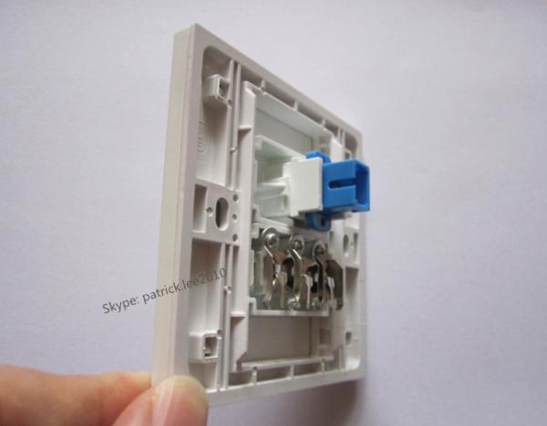 2015 New 86x86mm Assembly Panel SC Optical Fiber +RCA Audio Video Wall Socket PaneL