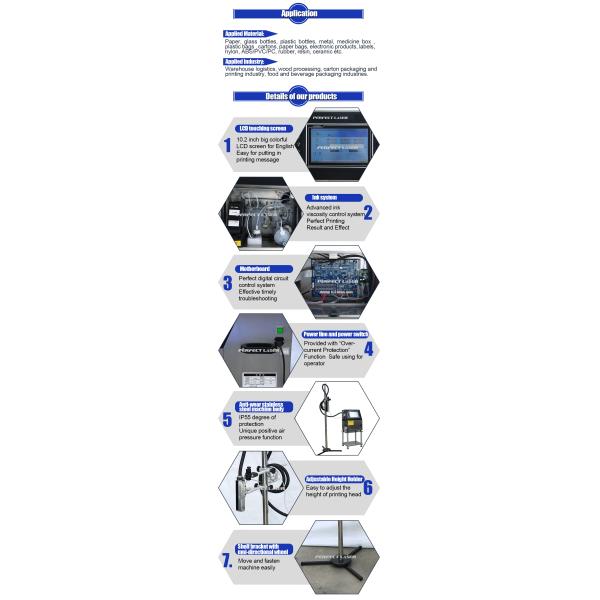 Автоматический непрерывный промышленный струйный принтер для алюминиевых железопластиковых бутылок / пакетов