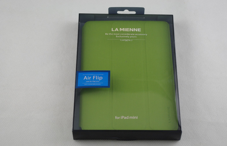 PU Green Ipad Mini Hard Shell Case , Leather Wallet Protective Cases