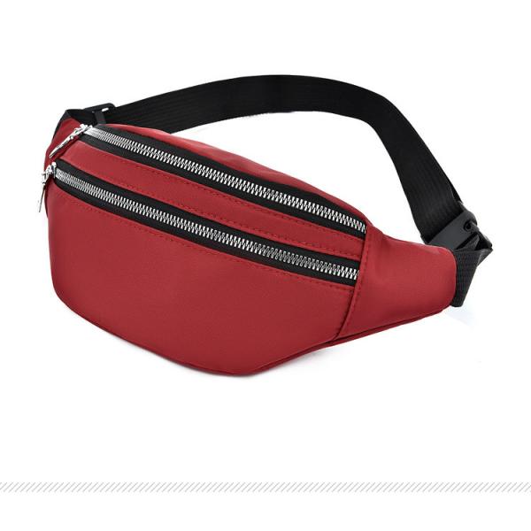 Customized Women Nylon Belt Bag Waterproof Cross Body Fanny Waist Pack with Material