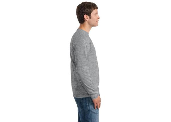 Men's Long Sleeve T - Shirts 100% Cotton Rib Cuffs / Winter Tops & T - Shirt