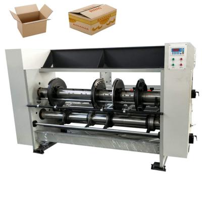 Máquina giratória ondulada do cartão 6kw Creaser Slotter