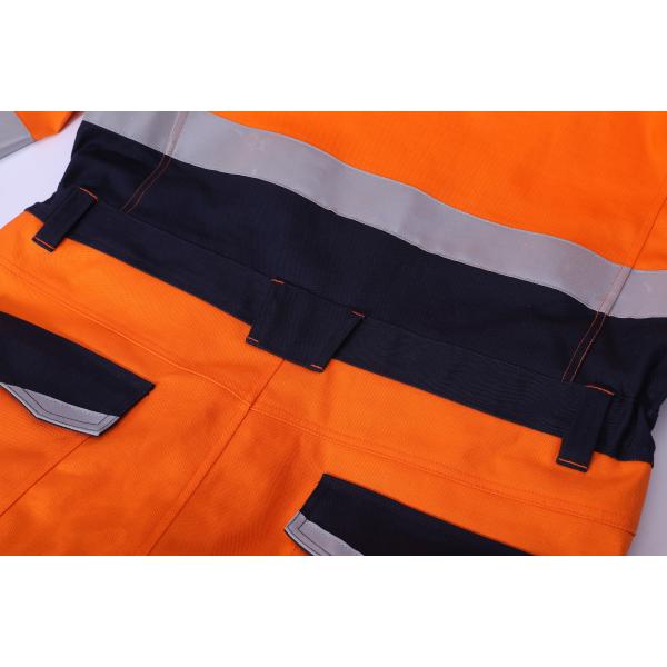 FR Anti Statics Arc Flash Resistant Work Overall Resistant To 50 Times Industrial Laundry