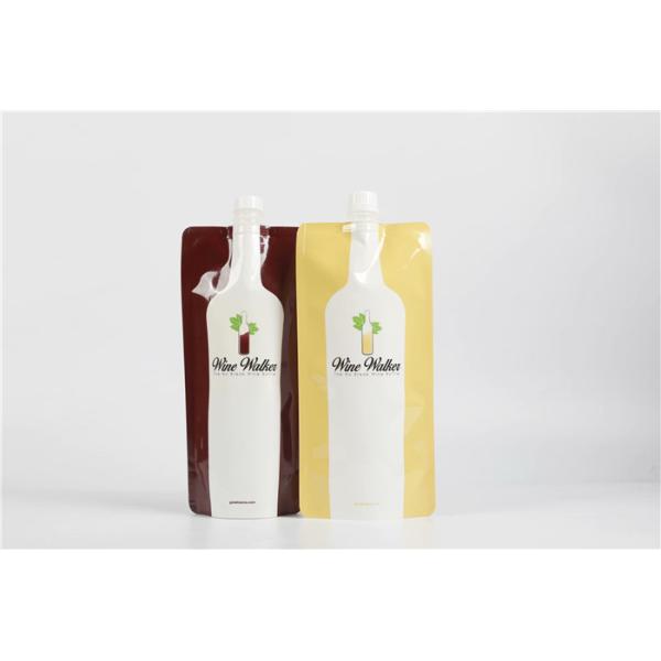 Silver plain spout pouch packaging foil stand up Sanitizer liquid beer drink spout packages