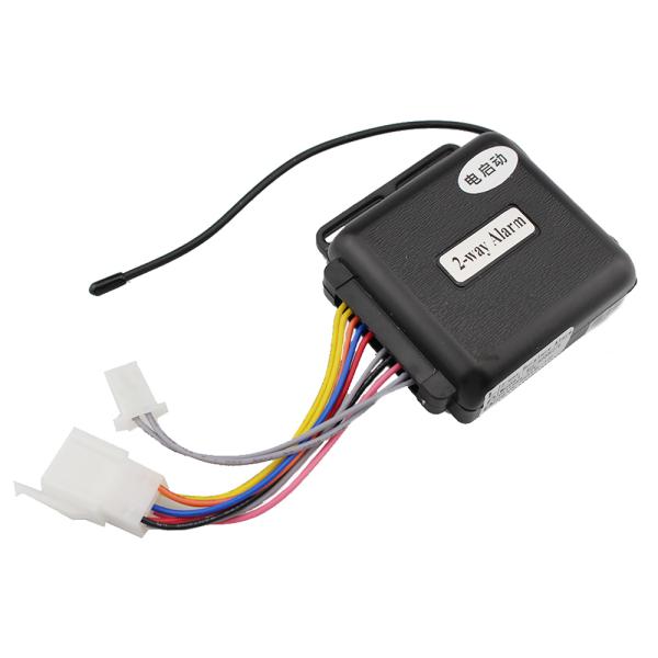 Plastic 315.5MHZ Vibration Motorcycle 2 Way Alarm 12V With Battery
