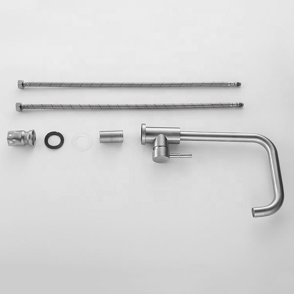 Water Saving Kitchen Sink Faucet with Polished Finish and Strong Cleaning Function