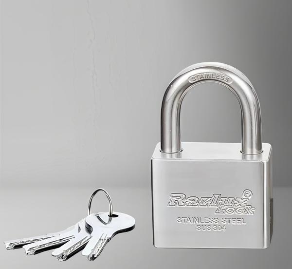 Rarlux Best Design Anti-theft Padlock Eco-Friendly Fine Workmanship Stainless Steel Square Type Padlock