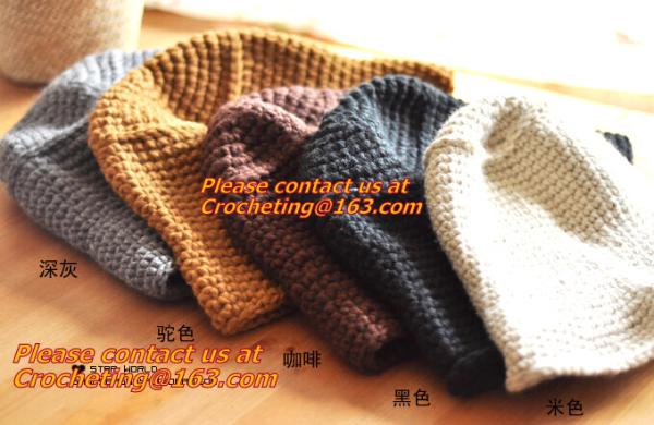 New High Fashion Soft Chunky Acrylic Cable Knitted Multicolor Beanie, Newest Style Crochet