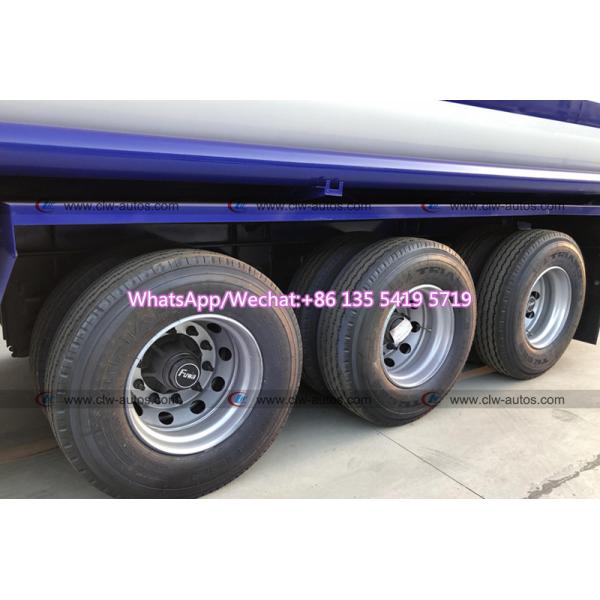 45m3 Tri Axle Q235 Carbon Steel Fuel Truck Trailer