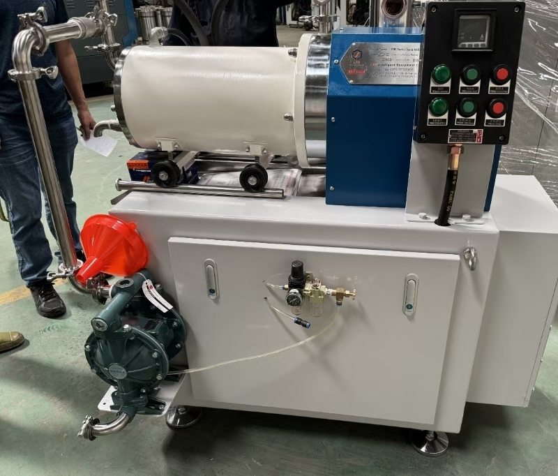 LTD-D Series 5L Capacity 7.5kw Compact Horizontal Bead Mill for Small Batch