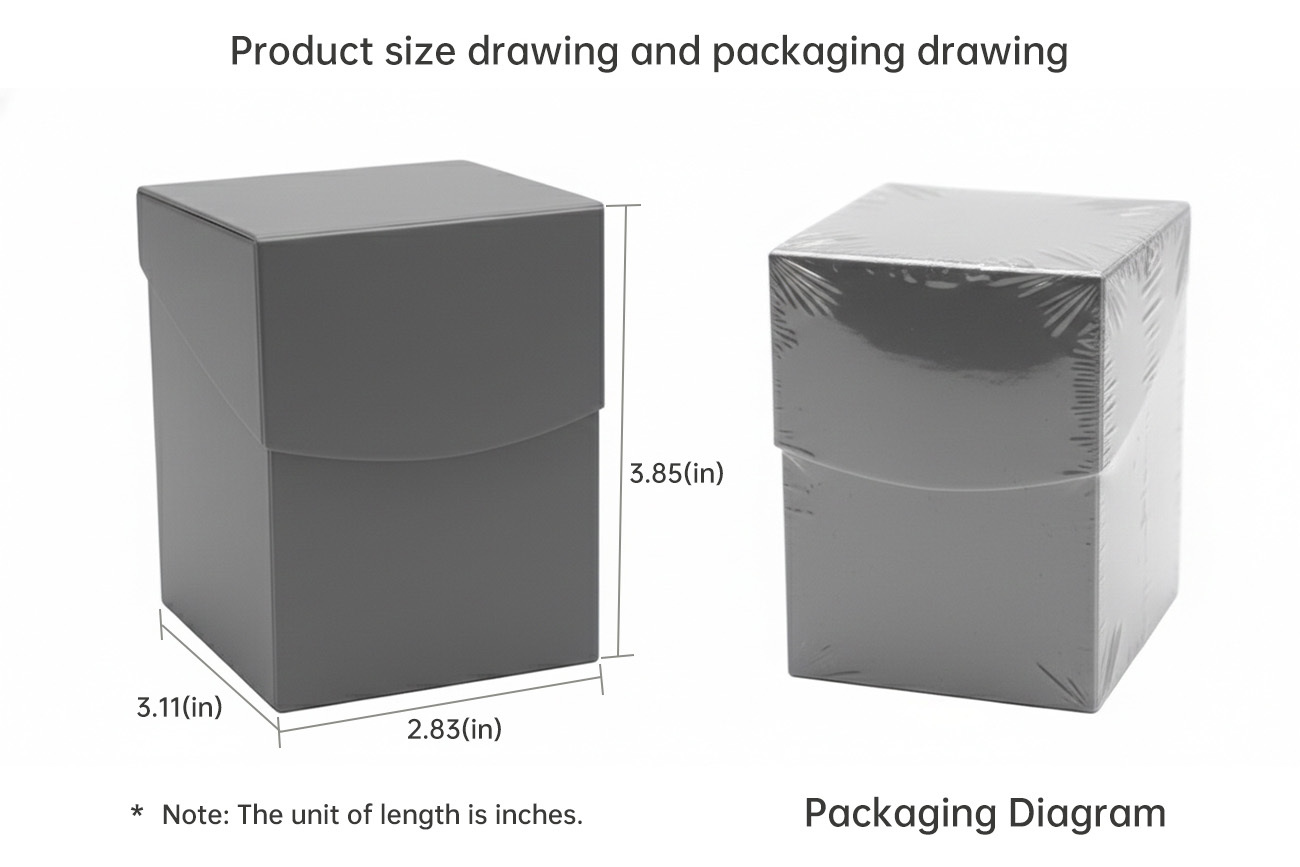 Custom PP Plastic Trading Card Cabinet TCG MTG Personalized Playing Card Case