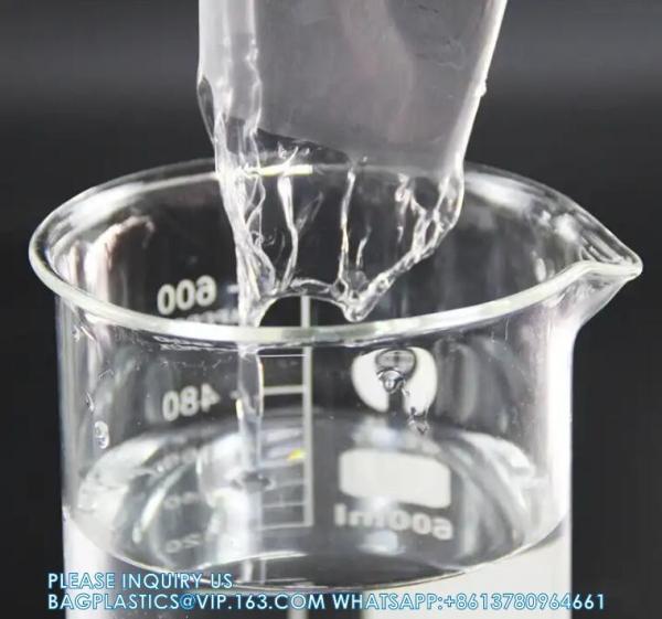 Custom Biodegradable Packaging PVA Film Water Soluble Dissolvable In Hot Water laundry pod film mold peel