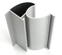 Silvery Anodized  6061 Aluminum Profile Aluminum Extrusion Profile With Drilling / Cutting