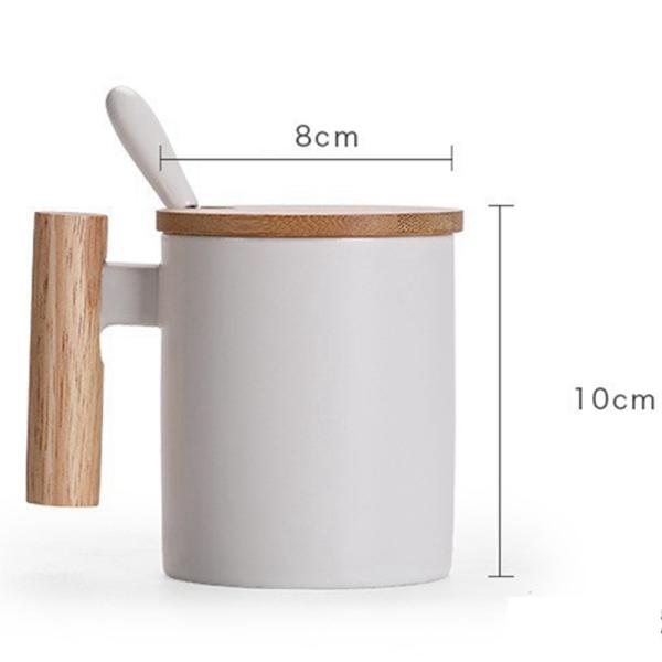 Sublimation Heat Transfer 11oz Ceramic Mug with Wooden Handle