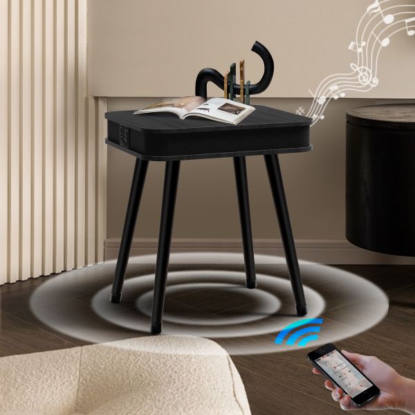 Smart rectangle Coffee Table Speaker Wireless Charger Several European Speakers square round side