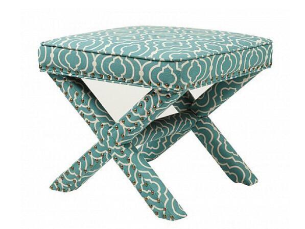 Wood Cross Bedroom Ottoman Bench With Storage X Leg , French Style