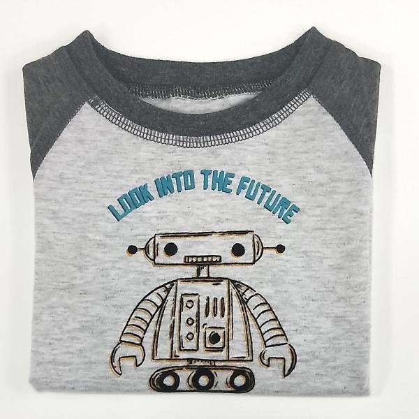 Anti-pilling Kids Clothes Plain T-shirt for Boys Long Sleeved Cotton Children's Wear