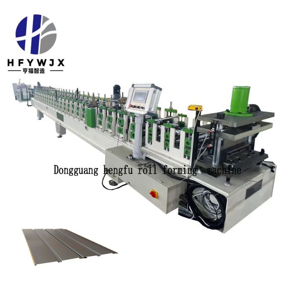 Fully Automatic 22Rows Wall Cladding Roll Forming Machine 4kw PLC Control