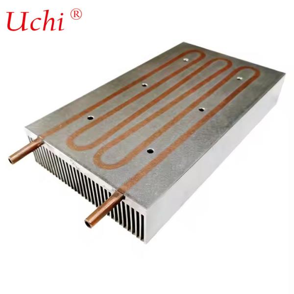 Water Cold Plate Heat Sink Embedded Copper Tubes Water Cooling Heatsink 120(W)*36(H)*210(L)mm