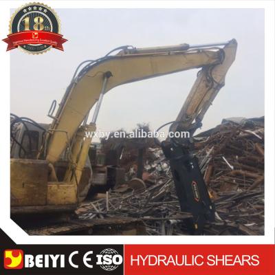 BEIYI Hydraulic scrap metal shears for excavator used/scrap sheet cutting scrap chinese factory