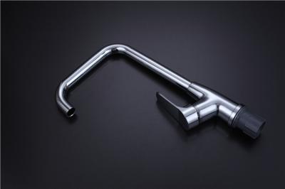 360 Rotatable Stainless Steel Faucet , Deck Mounted Single Hole Industrial Kitchen Faucet