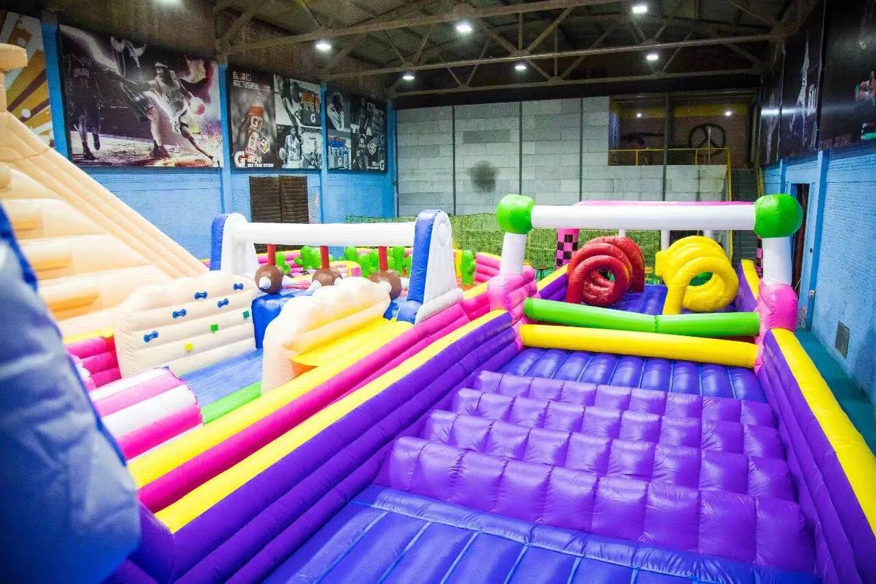 Customized Large Inflatable Slide Bouncer Inflatable Obstacle Course Customized PVC Outdoor Inflatable Sports for Fun