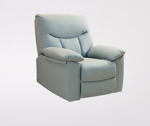 Tech Fabric Mobiliário de sala de estar Power Leather Recliner Sofa Set Grey