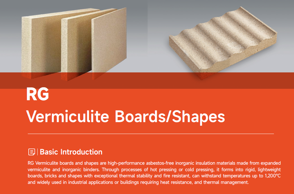 25mm Vermiculite Sheet Insulation Board Panel Fire Resistance Lightweight