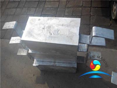 Welding Type Zinc Anode for Hull(double iron foot) outfitting equipment zinc anode