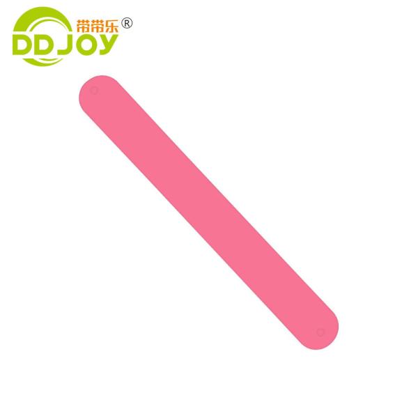 Custom Color Plating Reflective Snap Slap Bracelet for Kids Wide Color Selection