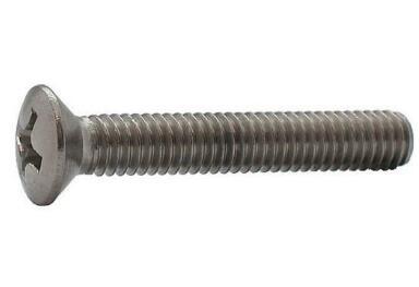 Cross Recessed Flat Head Screw Raised Countersunk Head Screw M5 M6 Stainless Steel SS316