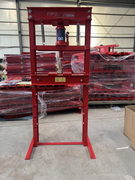 Manual 110mm 6 Ton Hydraulic Shop Press Machine Adjustable Working Distance