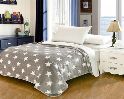 Elegant Home Textile Flannel Fleece Blanket Around 1cm Thickness With ISO9001 Certificated