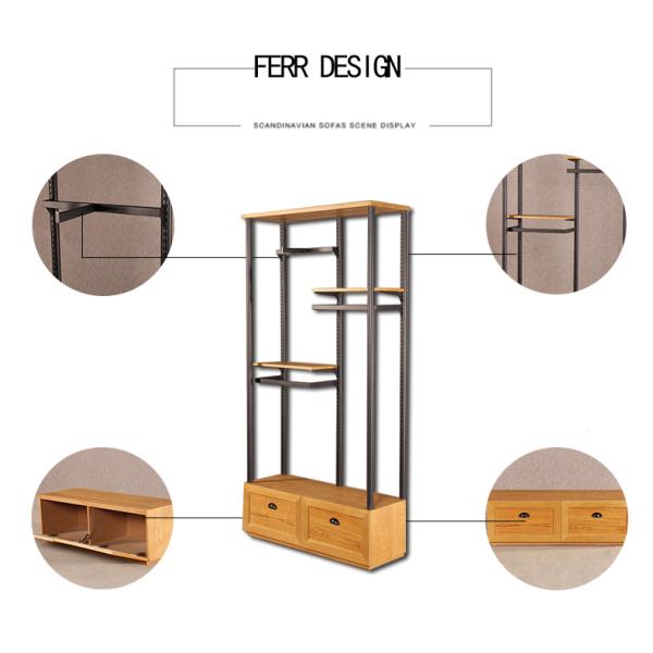 OEM / ODM Accepted Clothing Display Racks For Children Clothing Shop
