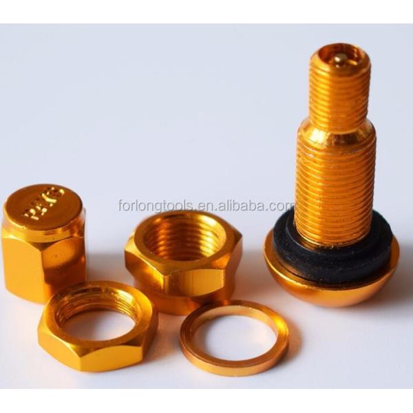 Universal Fitment ALUMINUM Car Tubeless Wheel Tire Valve Stem with Dust Caps and Caps from RAYS