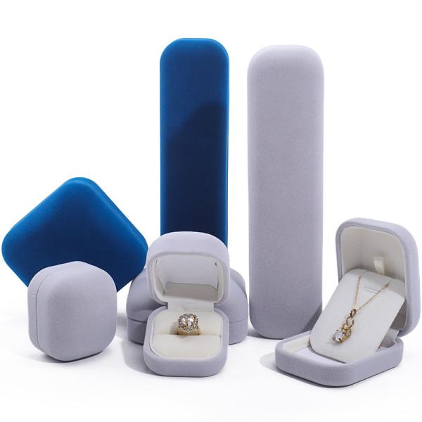 Boîte d'emballage de bijoux rectangulaire personnalisée pour boucles d'oreilles à collier pendentif