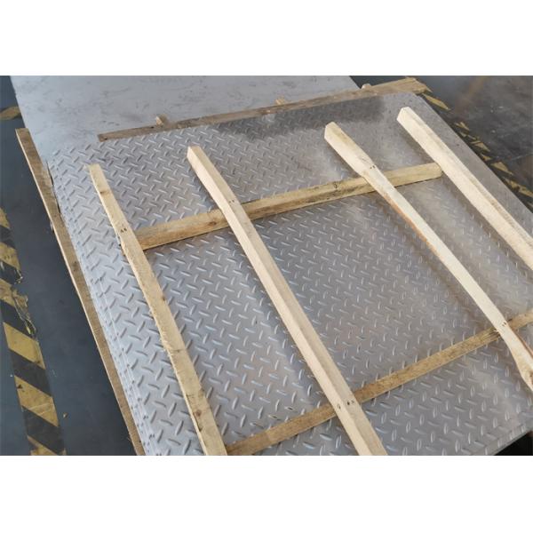 Silt Edge Stainless Steel Checkered Plate 321 SS Chequered Plate 2000mm 2500mm Long